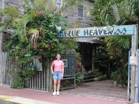 Jackie at Blue Heaven Restaurant,Key West,Florida